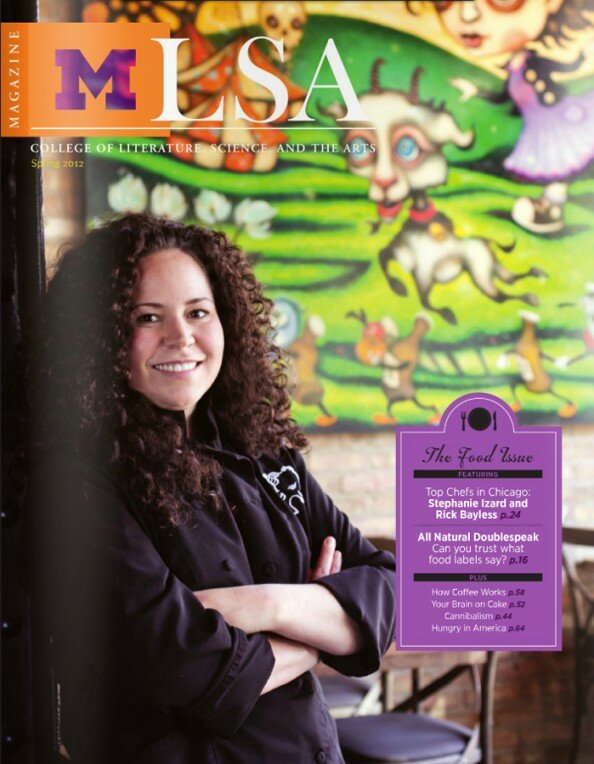 Stephanie Izard - Michigan alumni magazine cover